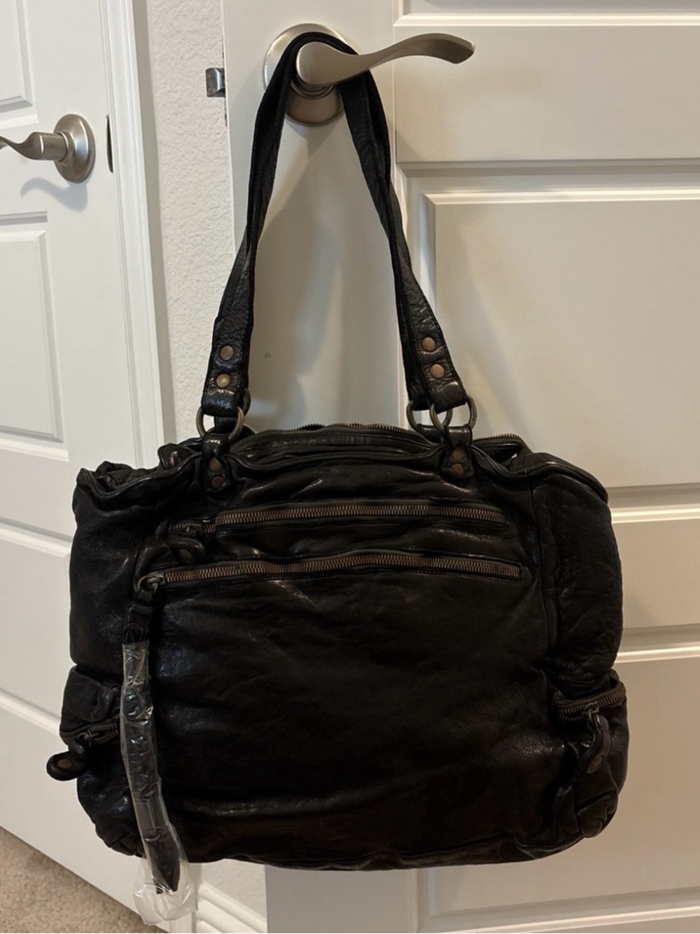 Johnny Was purse black leather